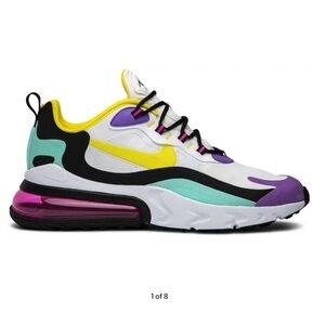 Nike react Colorful Athletic Sneakers. EUC size 8W